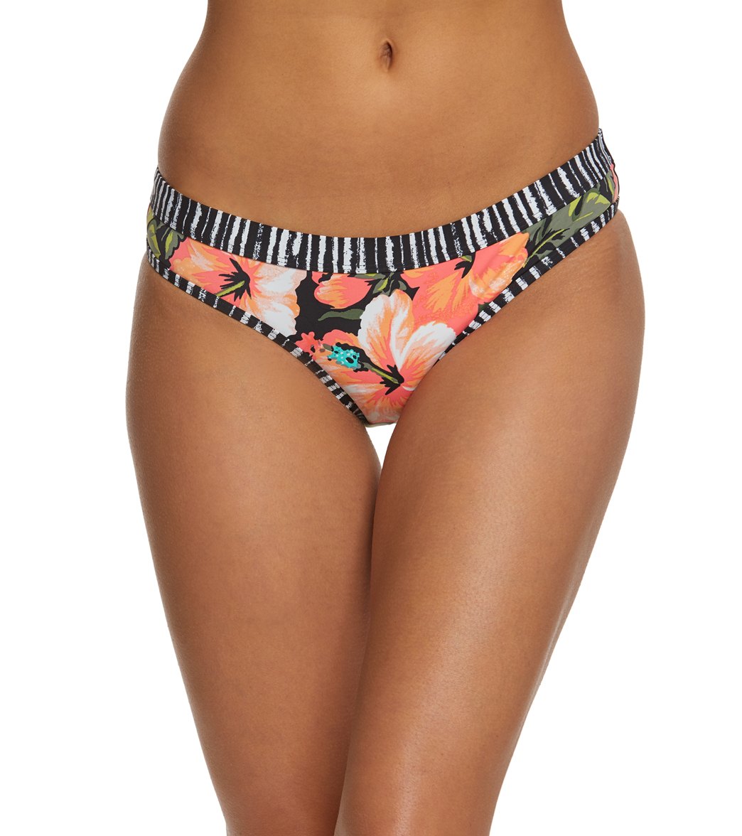 Skye Boracay Banded Hipster Bikini Bottom - Black Xl - Swimoutlet.com
