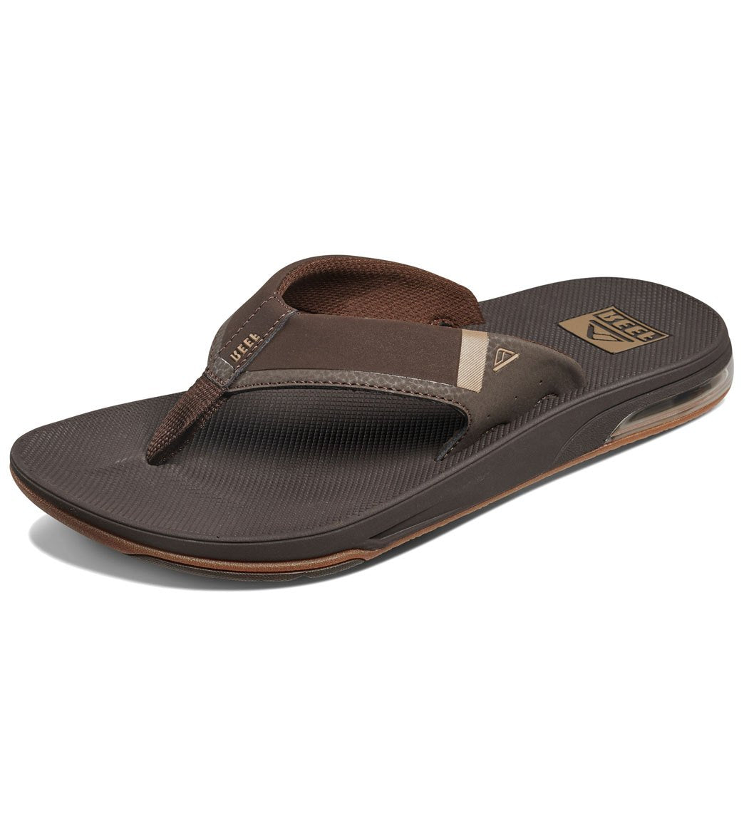 Reef men's fanning low flip flop - brown 13 - swimoutlet.com