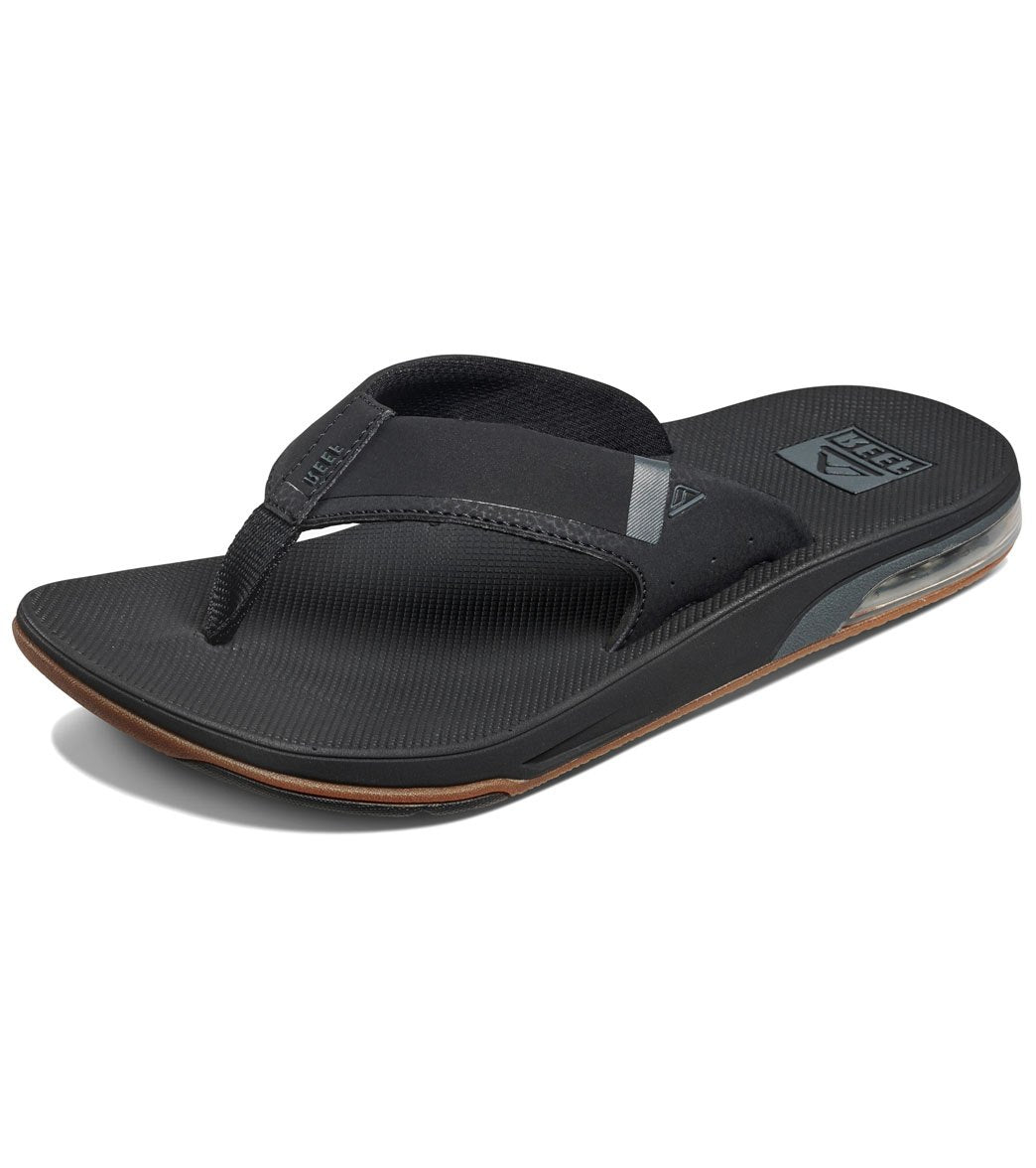 Reef Men's Fanning Low Flip Flop - Black 7 - Swimoutlet.com