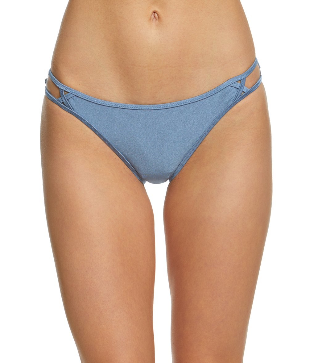 Tigerlily Vasudhara Tiger Bikini Bottom - French Blue 4 Elastane/Polyamide - Swimoutlet.com