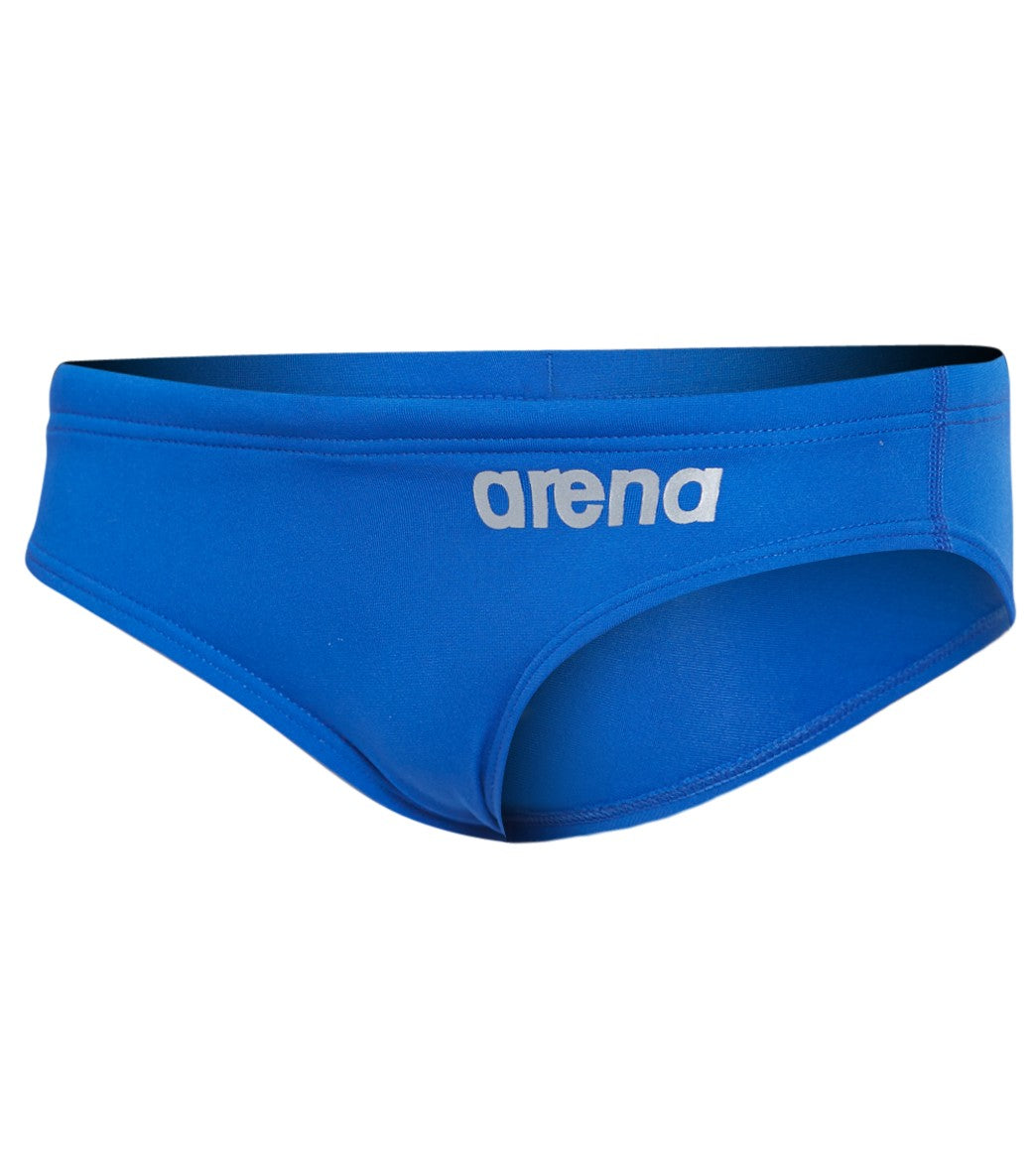 Arena Boys' Skys Swim Brief Swimsuit - Royal/Metallic Silver 22 Polyester/Pbt - Swimoutlet.com