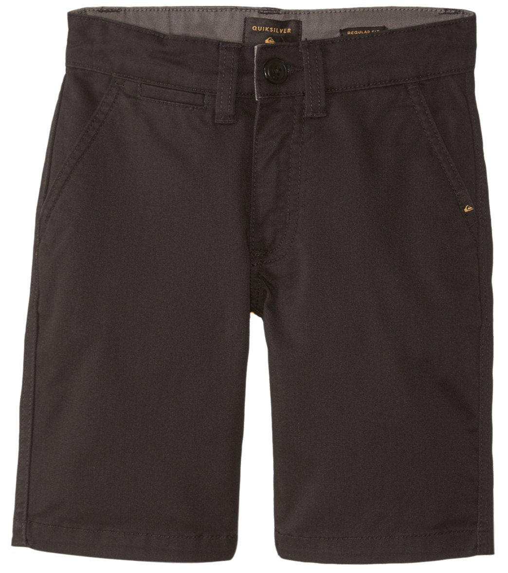 Quiksilver Boys' Everyday Union Stretch Shorts 8-16 - Black 27 Cotton/Polyester - Swimoutlet.com