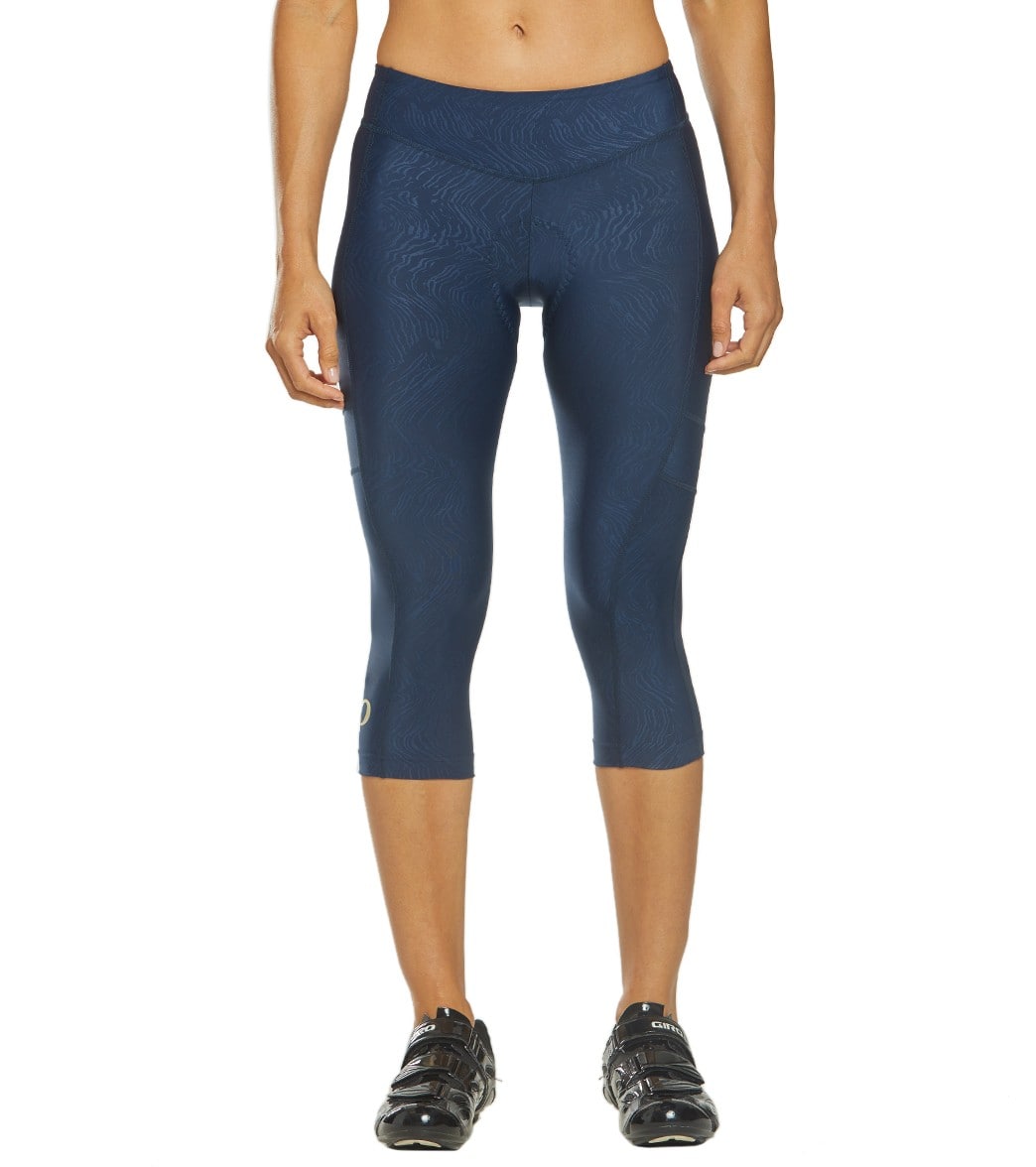 Pearl Izumi Women's Escape Sugar Cycling 3/4 Tight - Navy Phyllite Texture X-Small - Swimoutlet.com