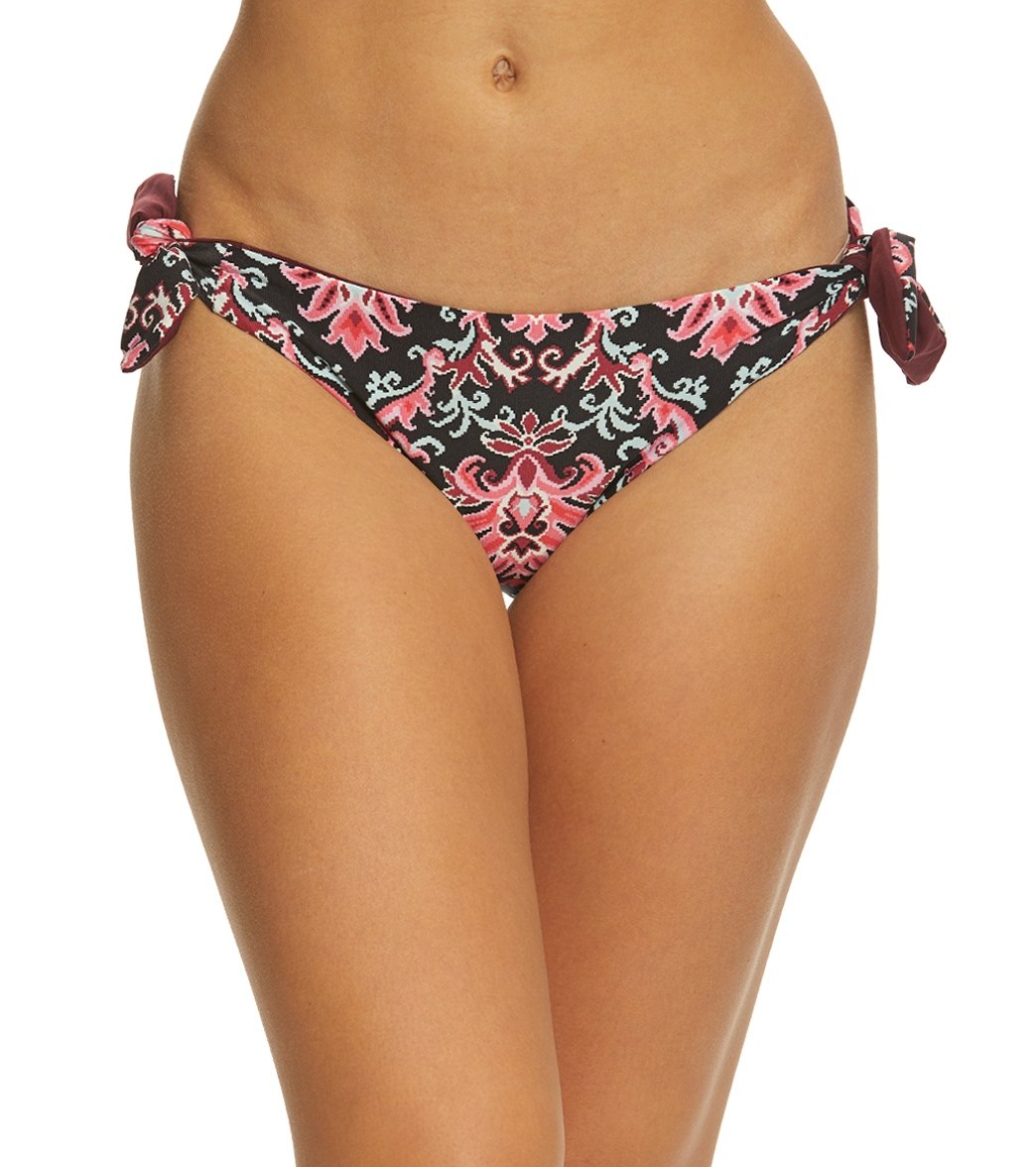 Kate Spade New York Oasis Beach Reversible Bikini Bottom - Black Xl - Swimoutlet.com