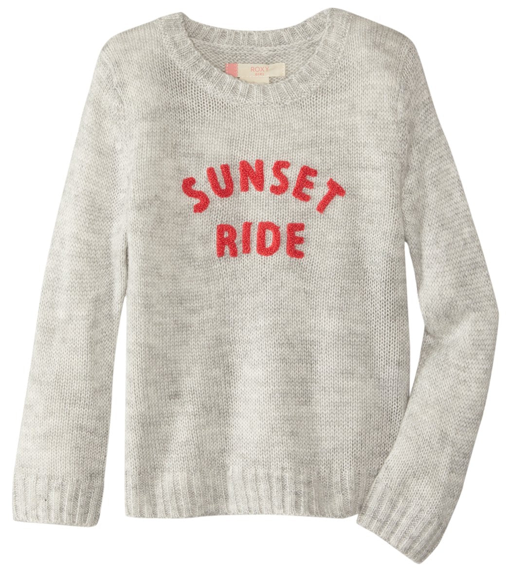 Roxy Girls' Daisy Tales Jumper 2T-7 - Heritage Heather 4T - Swimoutlet.com