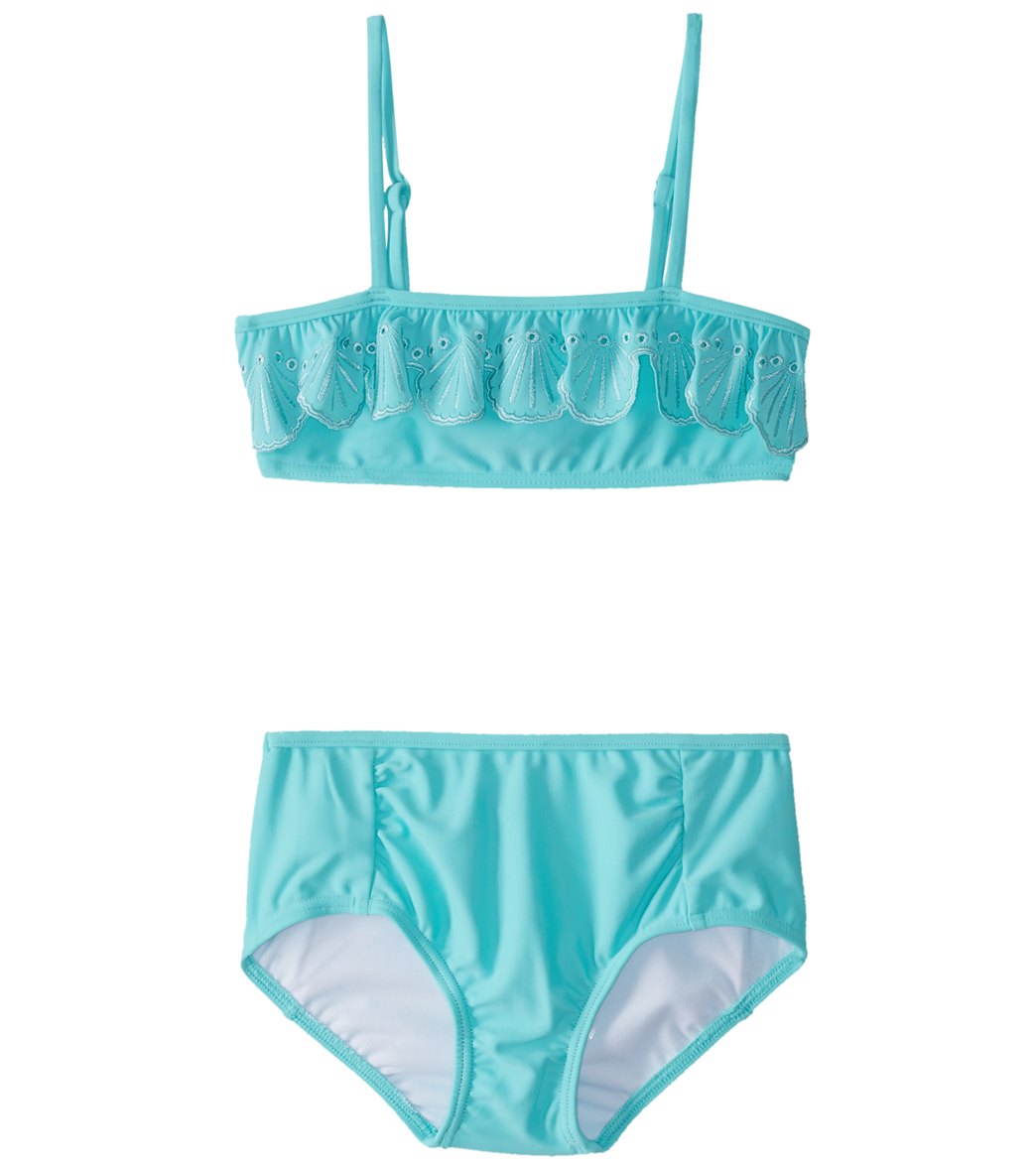 Seafolly Girls' Sweet Summer Bikini Set 2T-7 - Bahama Blue 1 - Swimoutlet.com