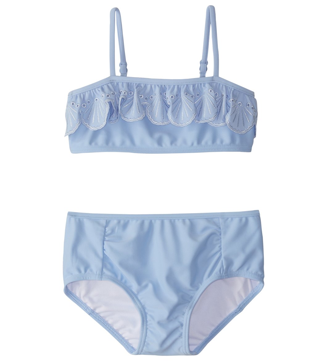 Seafolly Girls' Sweet Summer Bikini Set 2T-7 - Bluebell 4T - Swimoutlet.com