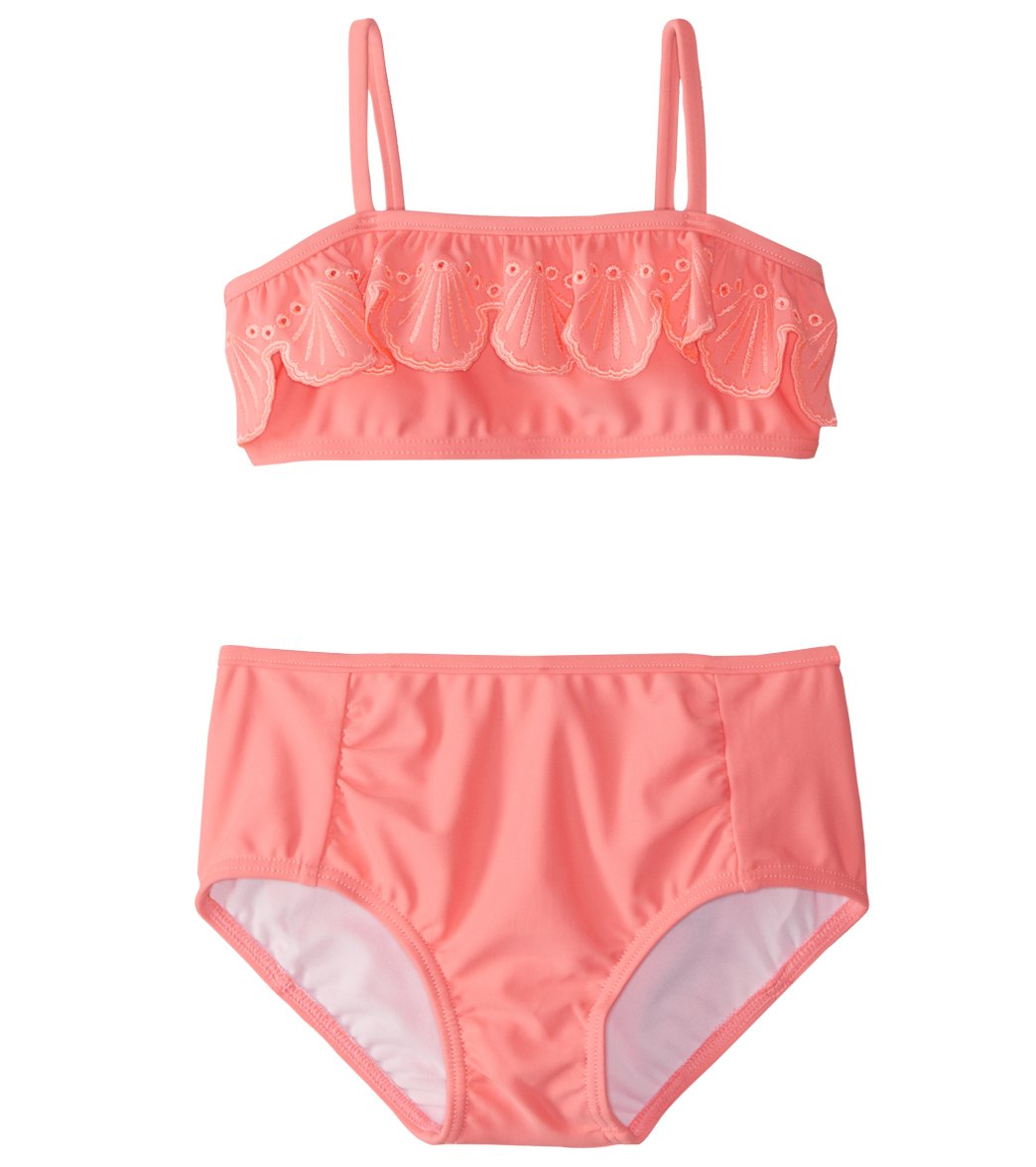 Seafolly Girls' Sweet Summer Bikini Set 2T-7 - Rose Pink 4T - Swimoutlet.com