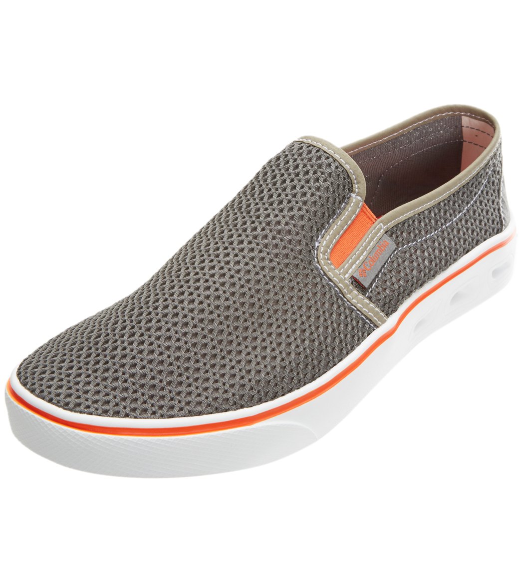 Columbia Men's Spinner Vent Moc Shoe - Quarry/Red Quartz 7 - Swimoutlet.com