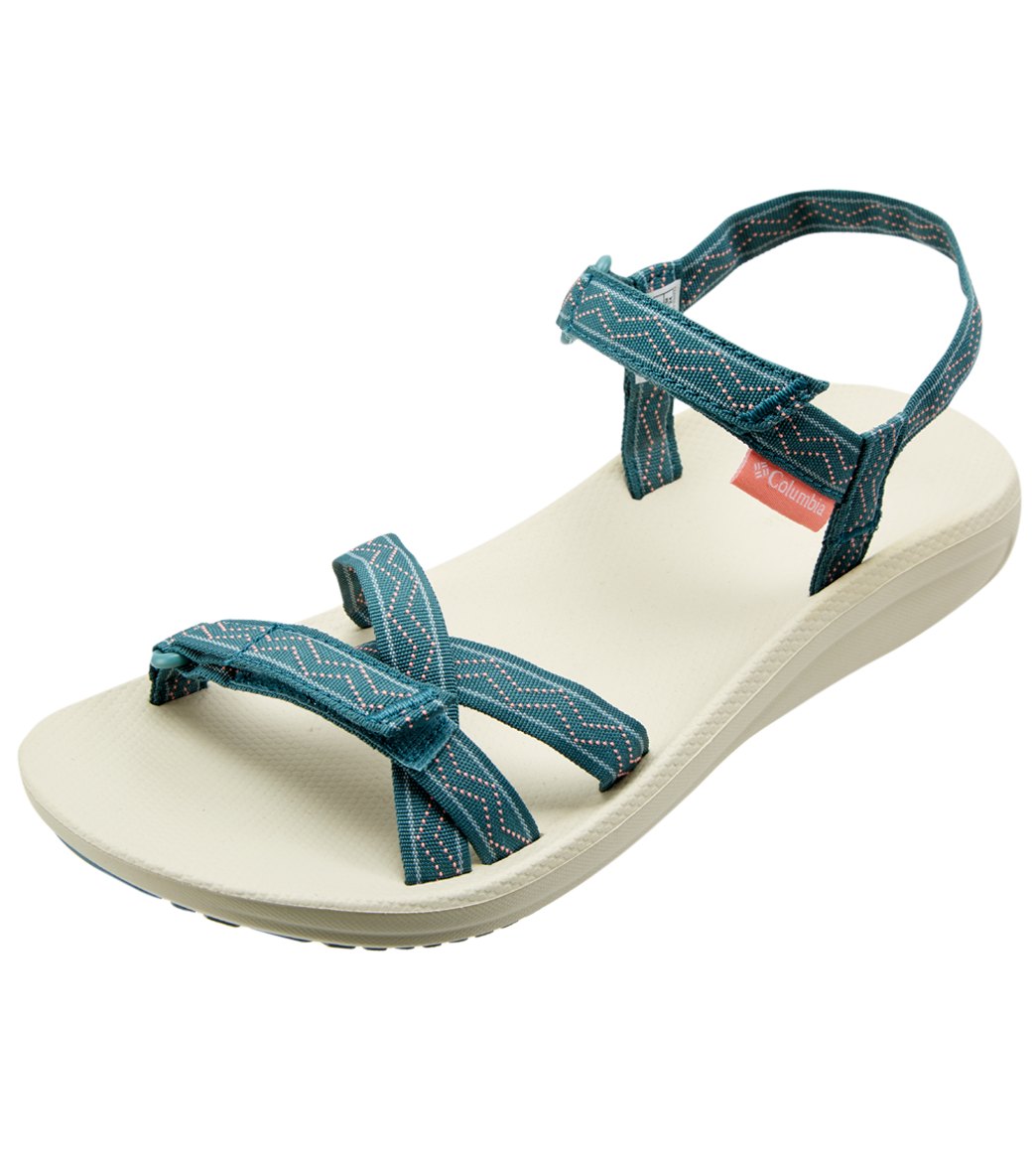 Columbia Women's Wave Train Sandals - Cloudburst/White 7 - Swimoutlet.com