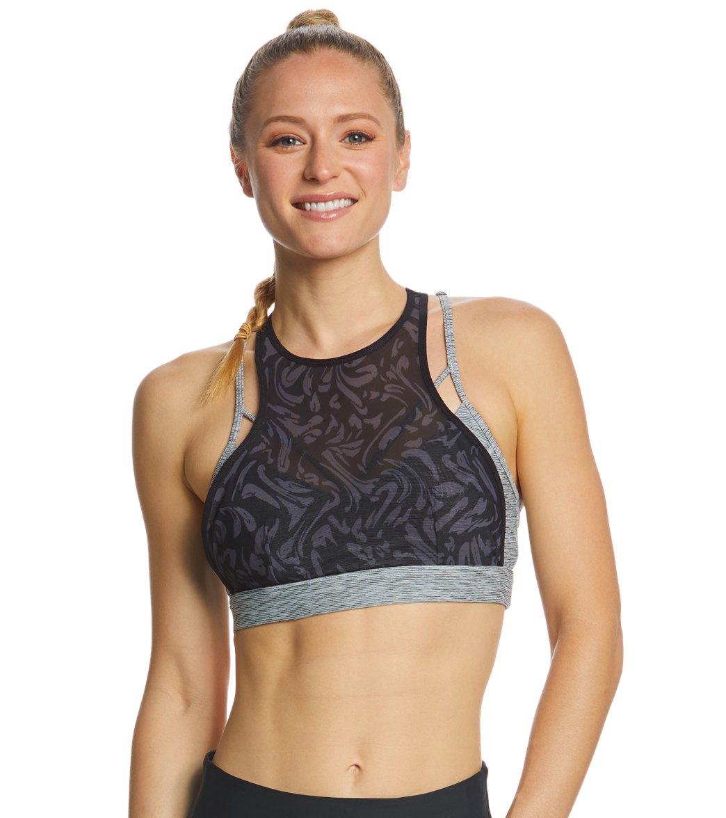 Lole Women's Izara Bra - Light Grey Heather Xl Polyamide/Elastane - Swimoutlet.com