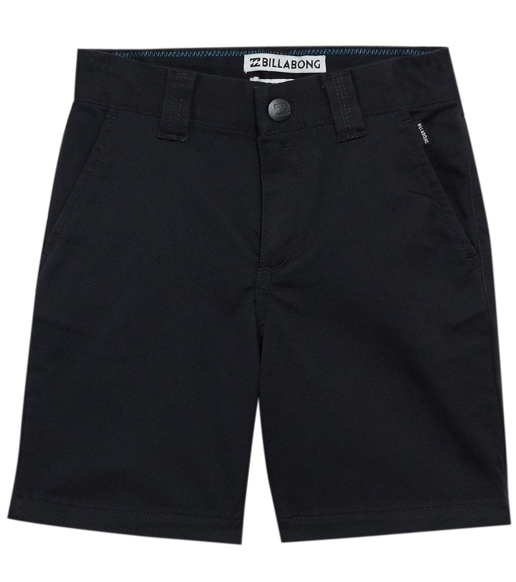 Billabong Boys' Carter Stretch Walkshorts Toddler - Black Large 6 Cotton/Polyester - Swimoutlet.com