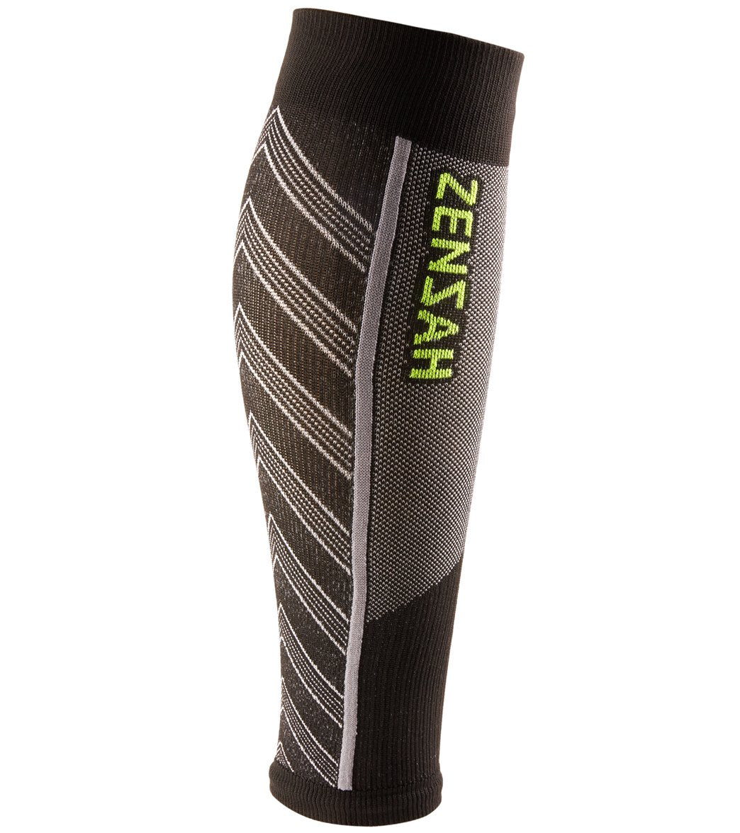 Zensah Featherweight Compression Leg Sleeves - Black Small Elastane/Nylon/Polyamide - Swimoutlet.com