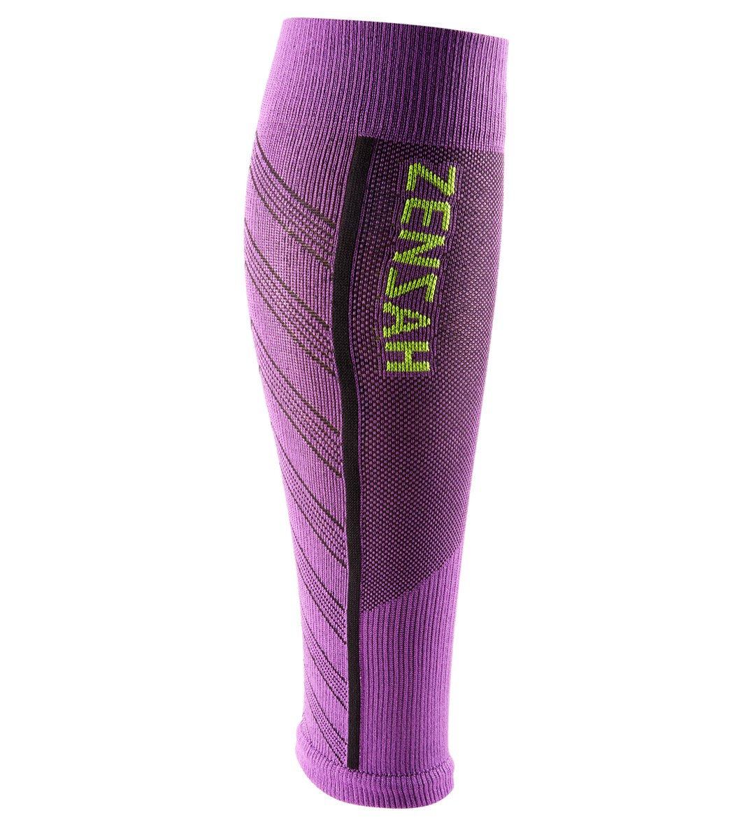 Zensah Featherweight Compression Leg Sleeves - Purple Small Elastane/Nylon/Polyamide - Swimoutlet.com