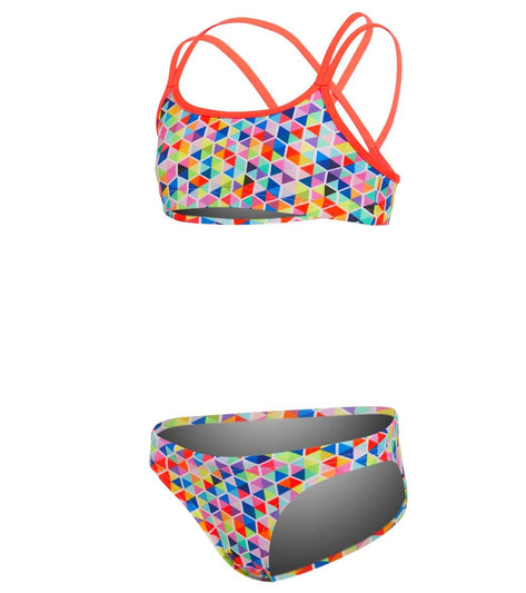 Funkita Girls' Hex On Legs Criss Cross Bikini Set at SwimOutlet.com