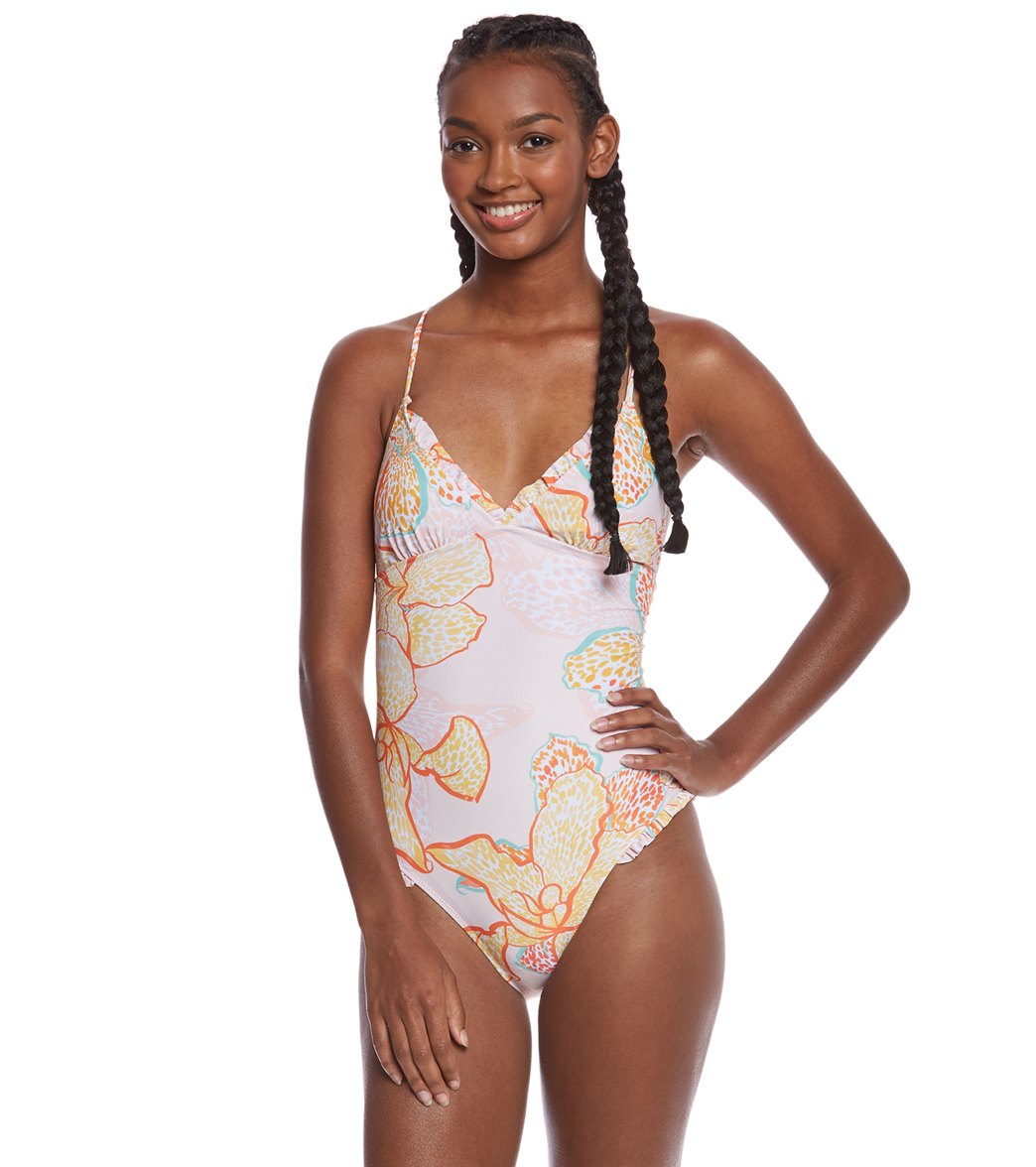 Minkpink Animal Orchid One Piece Swimsuit - Multi X-Small - Swimoutlet.com