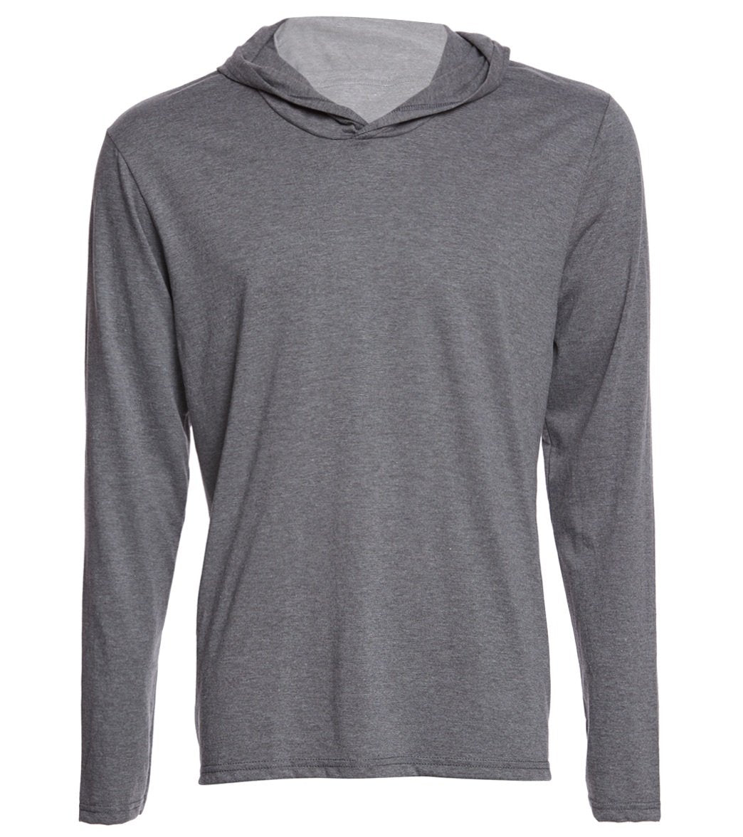 Men's Perfect Long Sleeve Hoodie - Grey Frost Large Cotton/Polyester/Rayon - Swimoutlet.com