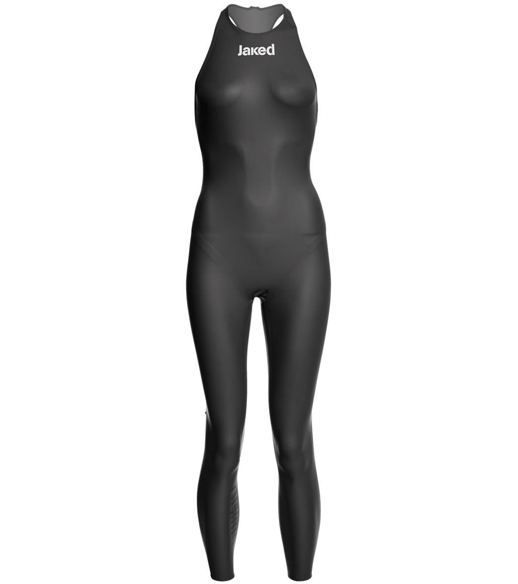 Jaked Women's Reloaded Full Body Tech Suit Swimsuit - Black 18 Elastane/Polyamide/Polyurethane - Swimoutlet.com