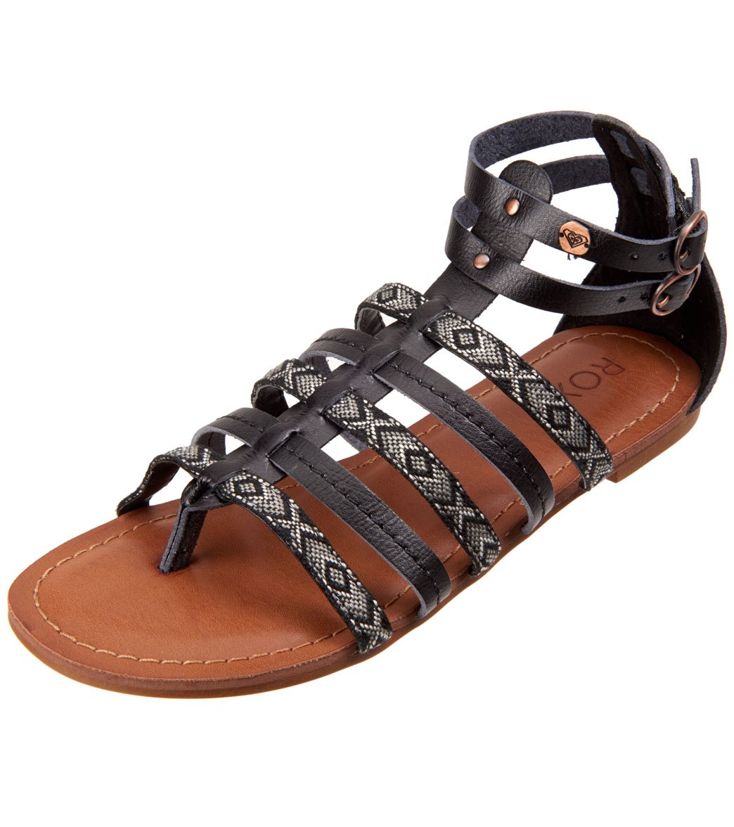 Roxy Women's Emilia Sandals - Black 10 Rubber - Swimoutlet.com