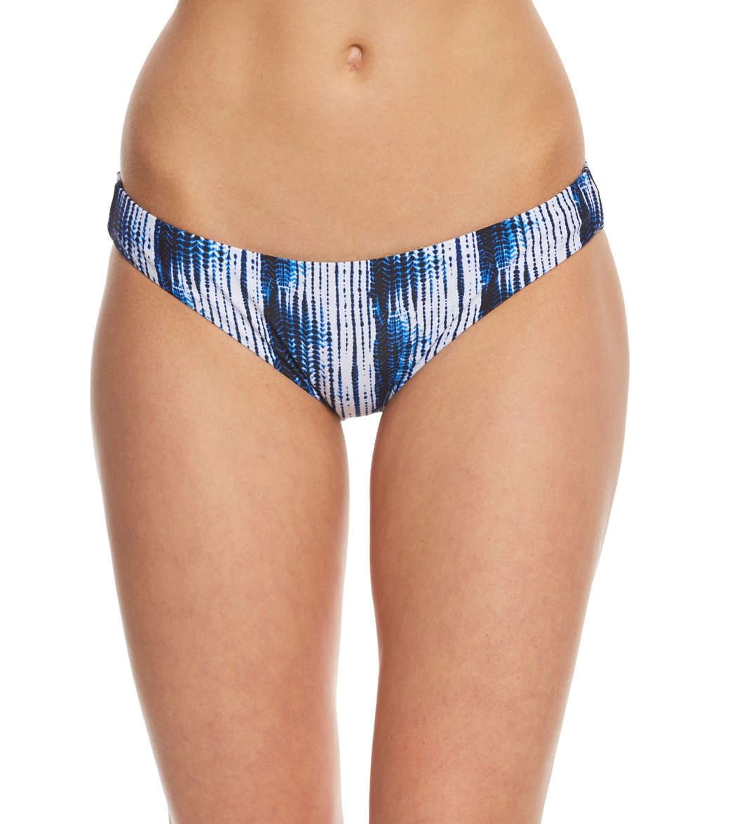 Raisins Indigo Nights Mai Tai Bikini Bottom - Black Moon Xl Nylon/Spandex - Swimoutlet.com