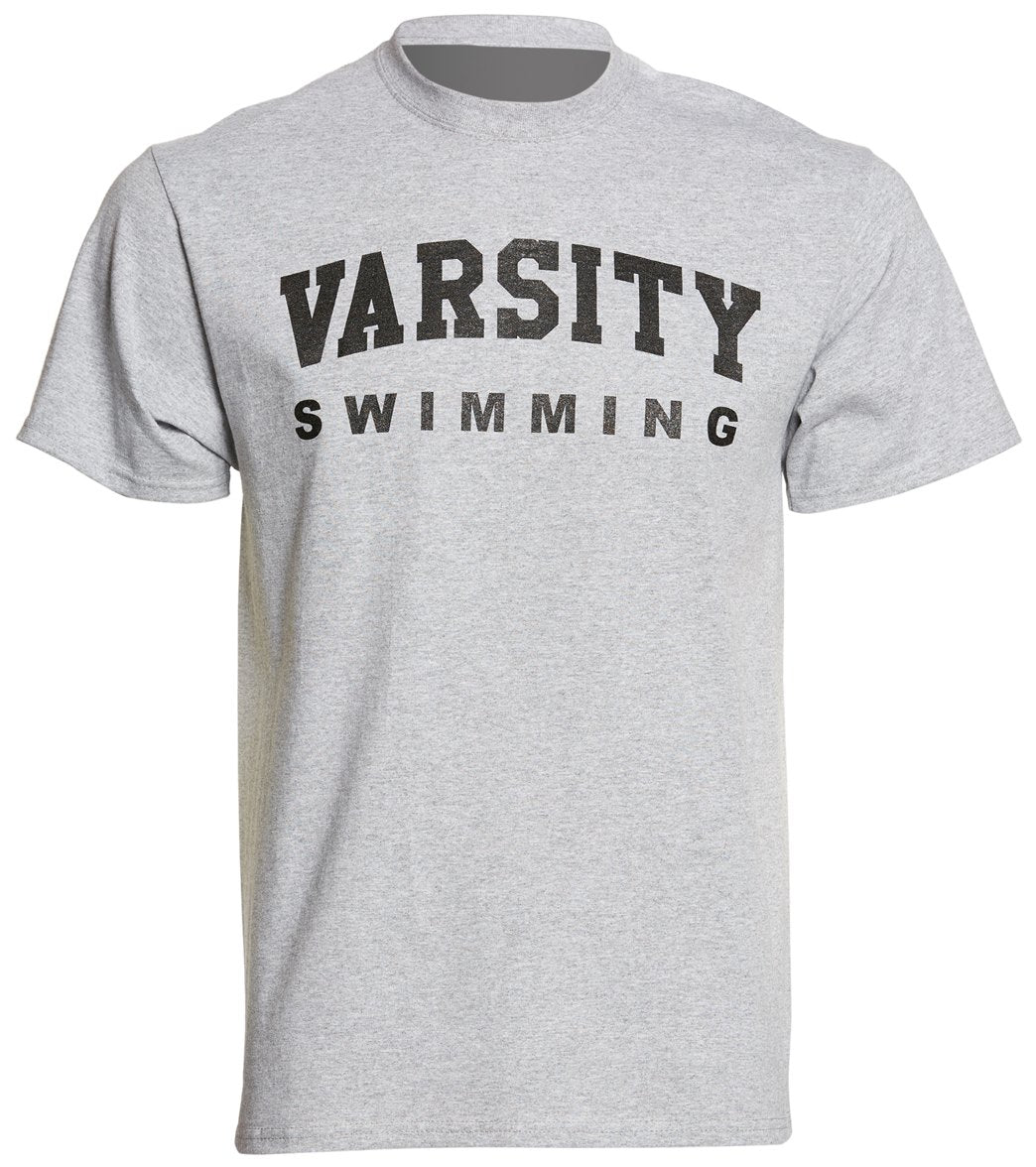 Ambro Manufacturing Youth Men's Varsity Swimming Shirt - Sports Grey Small Cotton - Swimoutlet.com