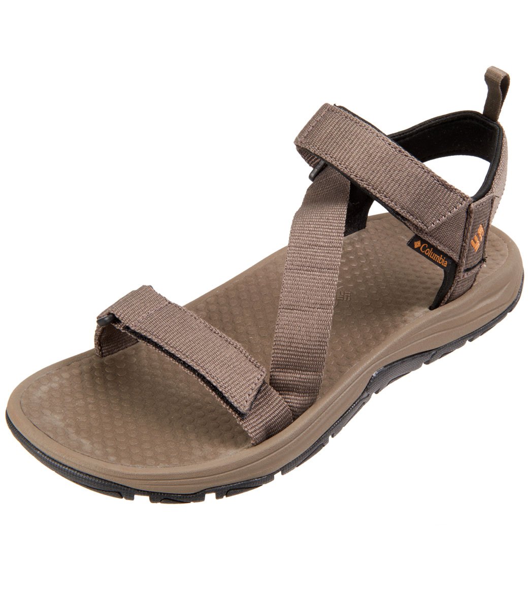 Columbia Men's Wave Train Sandals - Mud/Canyon Gold 11 Rubber - Swimoutlet.com