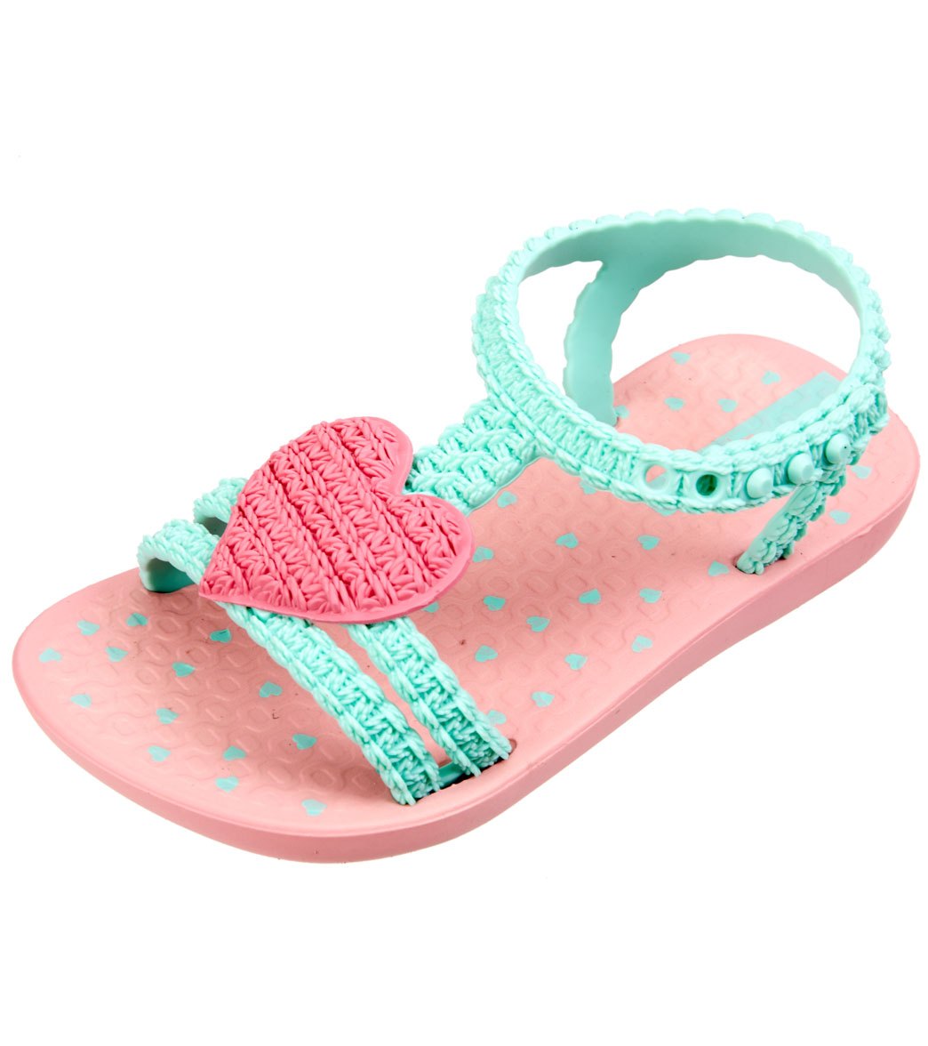 Ipanema Infant My First Sandals - Pink/Green 6 Plastic - Swimoutlet.com