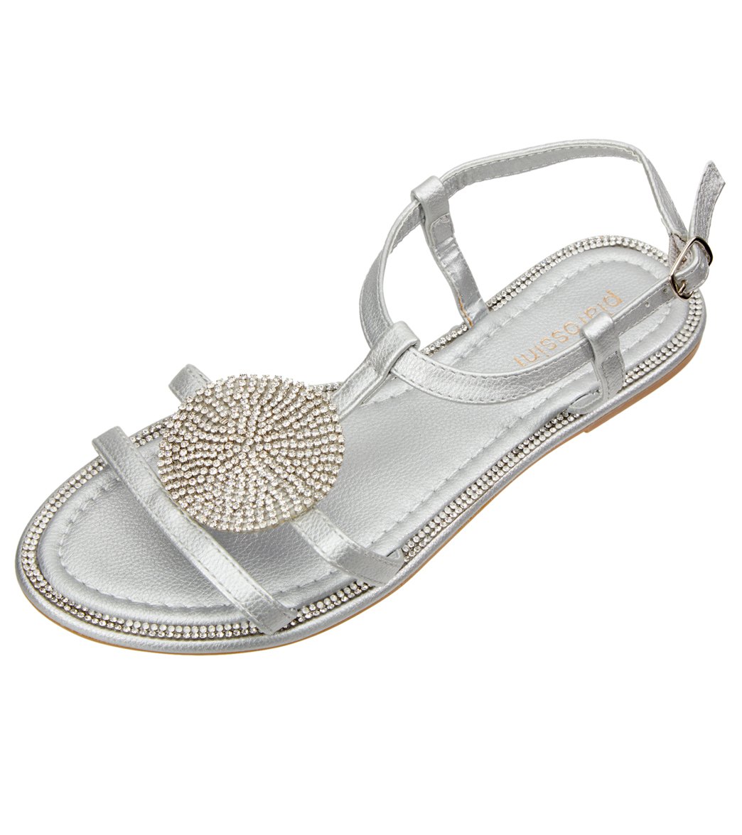 Pia Rossini women's pandora sandals - silver 11 - swimoutlet.com