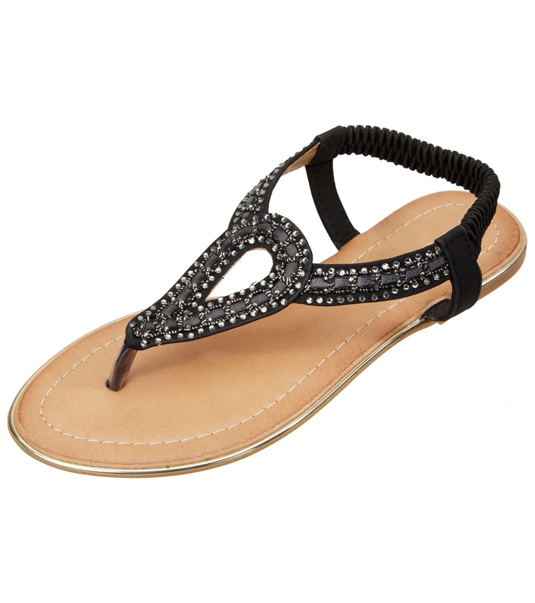 Pia Rossini Women's Cupid Sandals - Black 10 Eu 41 - Swimoutlet.com