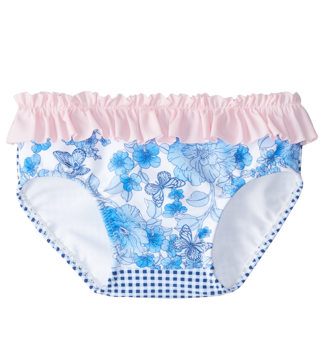 Platypus Australia Girls' Vintage Floral Bikini Bottom 6 Months-2T - 1 9-12 Months Lycra® - Swimoutlet.com