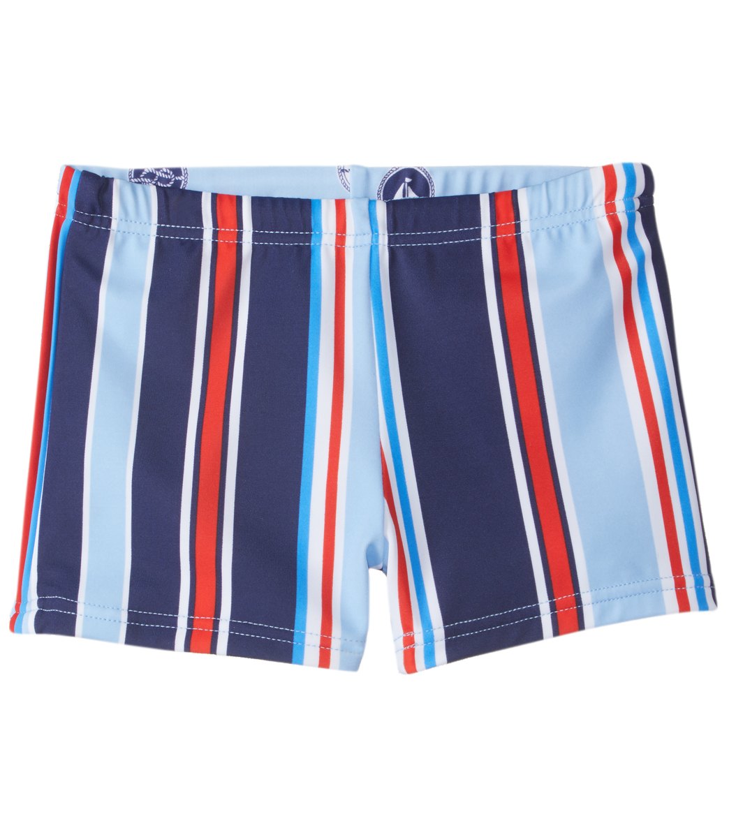 Platypus Australia Boys' Maritime Square Leg Brief 6 Months-8 - 1 9-12 Months Lycra® - Swimoutlet.com