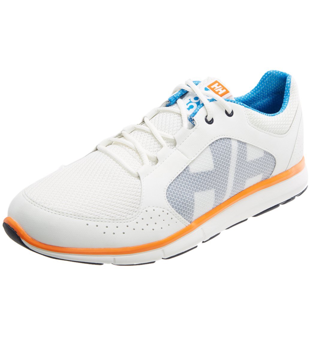Helly Hansen Men's Ahiga V3 Hydropower Water Shoe - Off White / Racer Blue 7.5 Rubber - Swimoutlet.com
