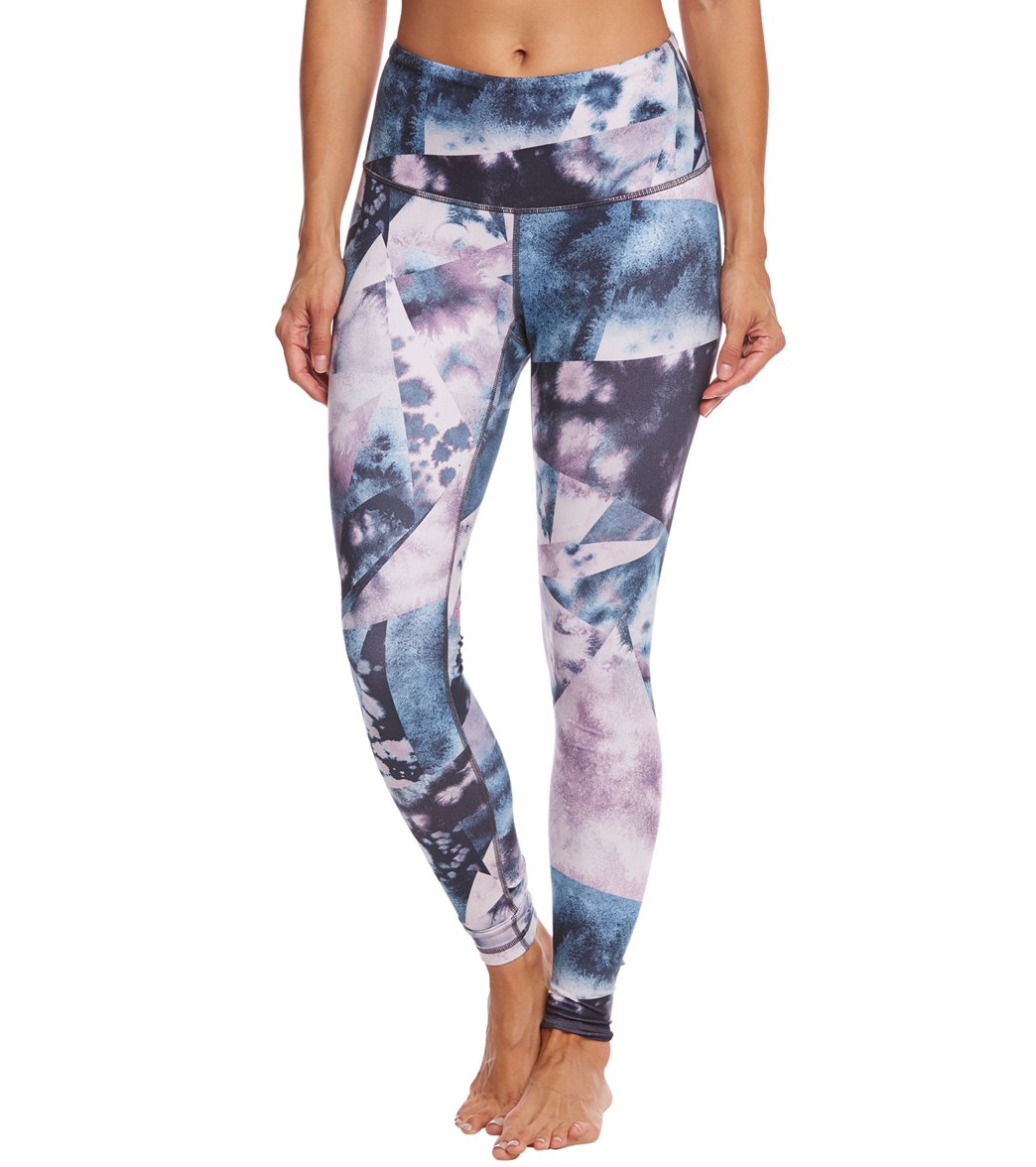 Lucy Women's Printed Studio High Rise Hatha Legging at SwimOutlet.com