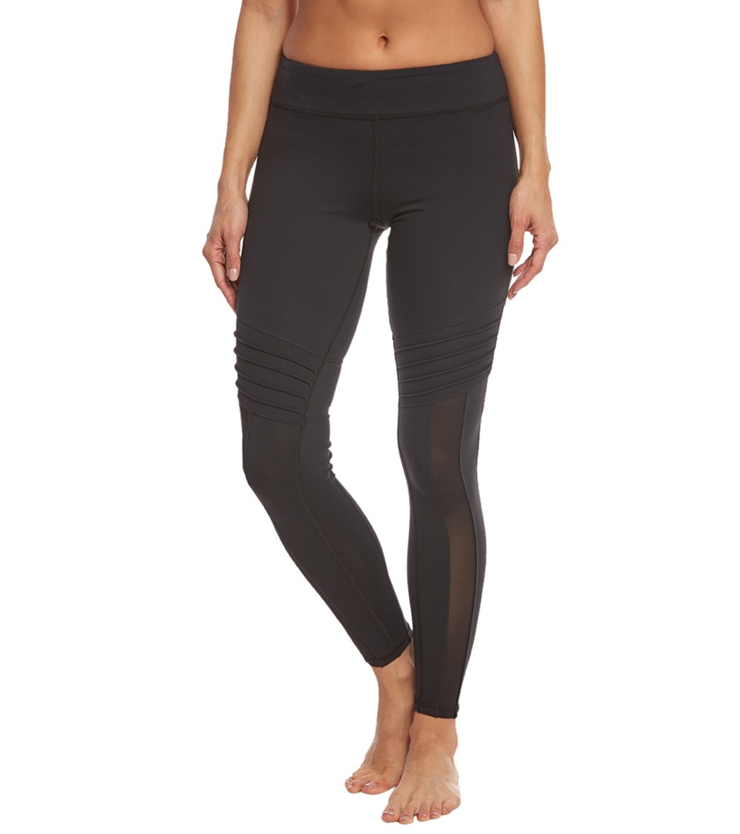 Trina Turk Women's Geo Knit Fitness Leggings - Black Medium Elastane/Nylon - Swimoutlet.com