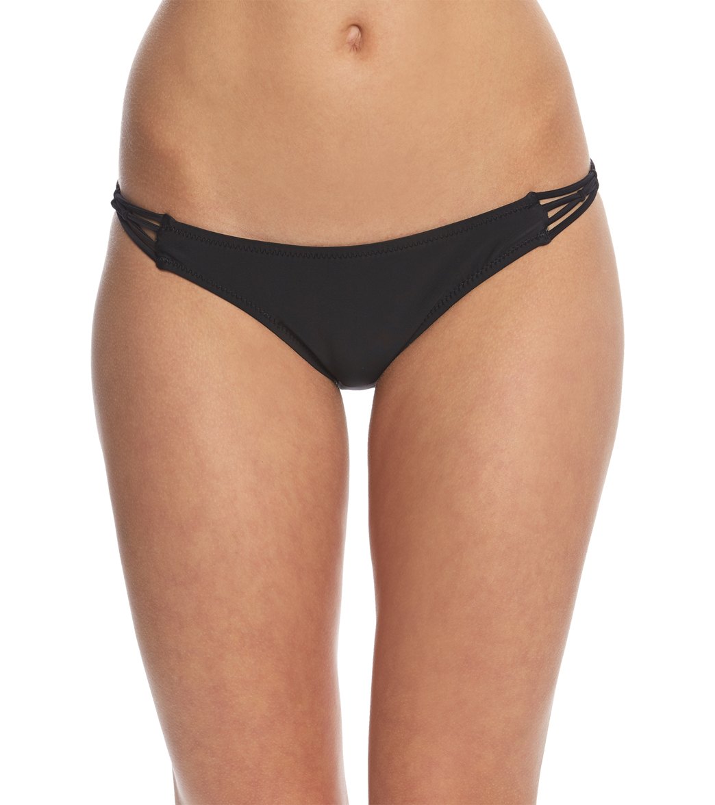 Volcom Simply Solid Full Bikini Bottom - Black Xl Nylon/Xtra/Life/Lycra® - Swimoutlet.com