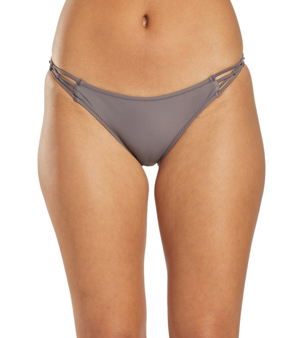 Volcom Simply Solid Full Bikini Bottom - Steel Purple Xl Nylon/Xtra/Life/Lycra® - Swimoutlet.com