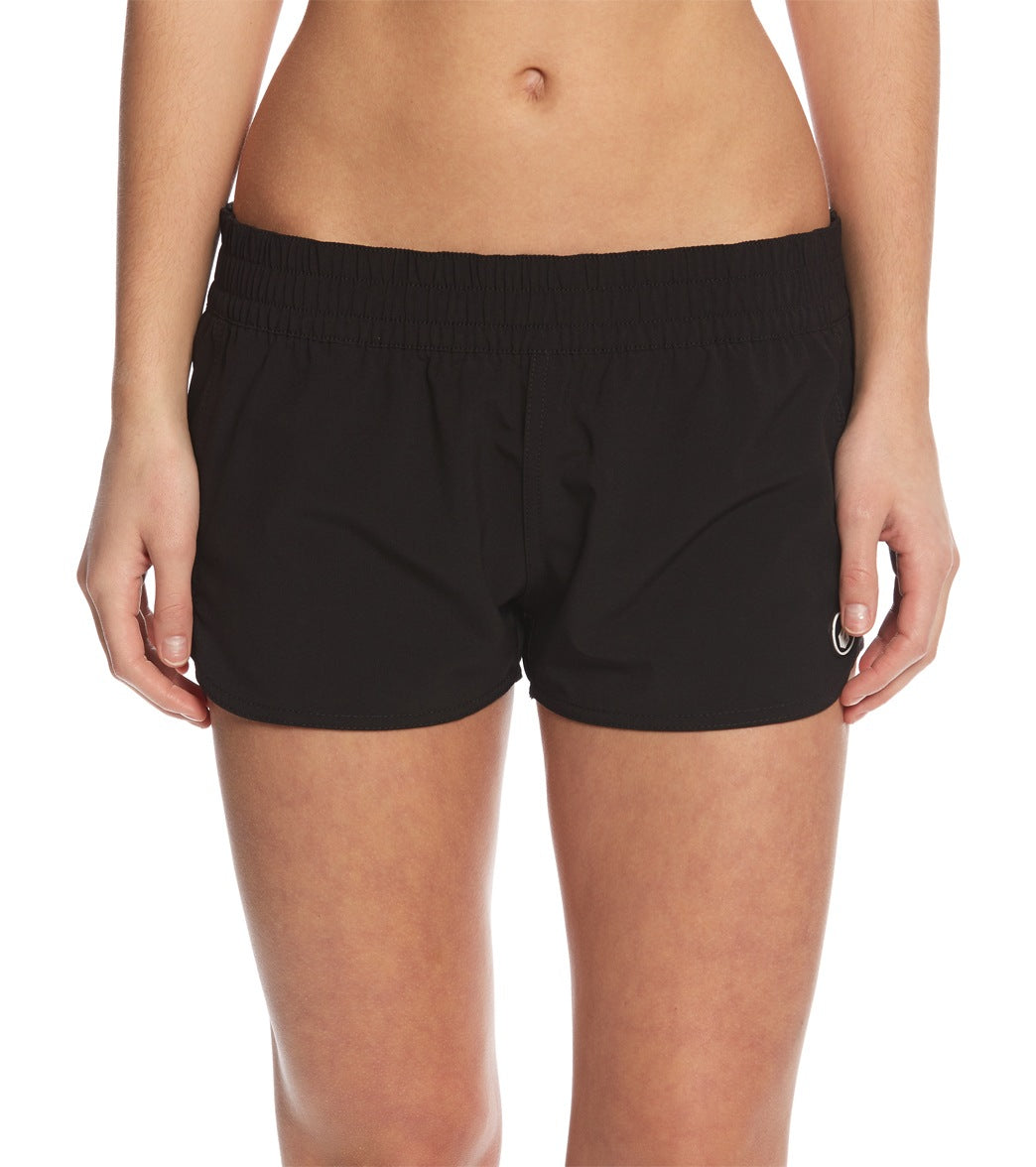 Volcom Simply Solid 2 Boardshorts - Black X-Small Polyester/Elastane - Swimoutlet.com