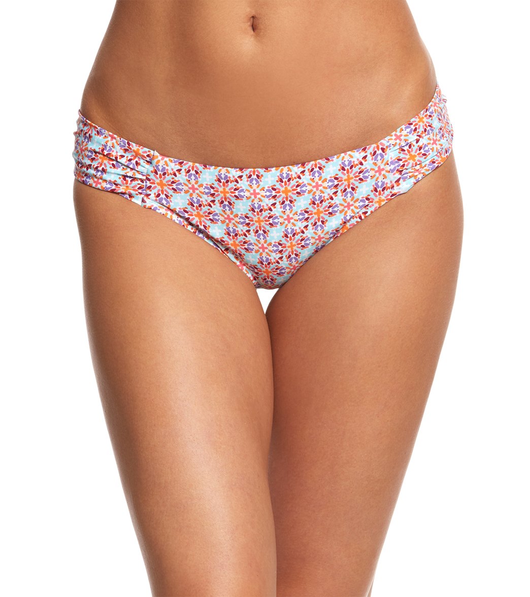 Helen Jon Secret Bay Tab Side Hipster Bikini Bottom - Small Nylon/Spandex - Swimoutlet.com