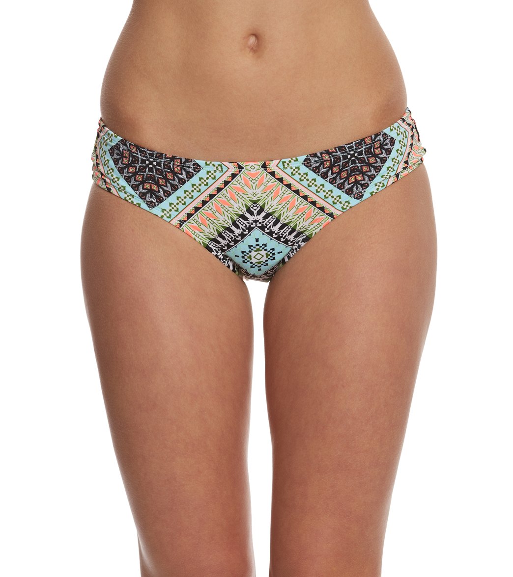 Hobie Swimwear Do Or Diamond Skimpy Hipster Bikini Bottom - Multi Xl Polyester - Swimoutlet.com