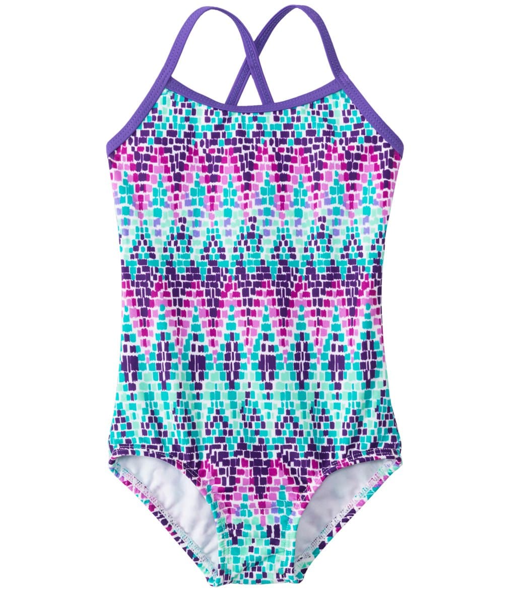 Kanu Surf Girls' Candy One Piece Swimsuit 12-24 Months - Purple 18 Months Nylon/Spandex - Swimoutlet.com
