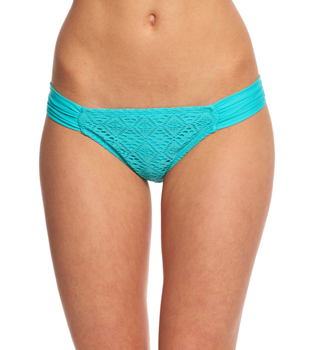 Hot Water Swimwear Swept Away Tab Side Bikini Bottom - Jungle Xl - Swimoutlet.com