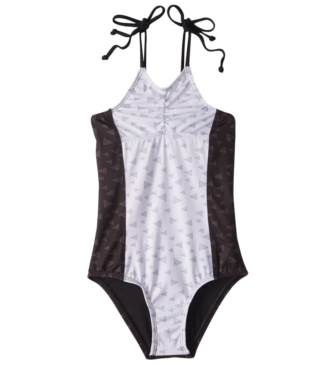 Reef Girls' Tonight's The Night One Piece Swimsuit 7-14 - Black 7 Polyester/Spandex - Swimoutlet.com