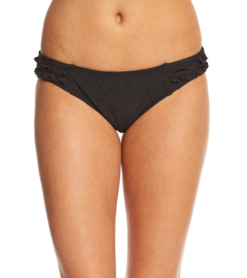 Seafolly Casablanca Lola Rae Hipster Bikini Bottom - Black 12 Elastane/Nylon/Polyester - Swimoutlet.com