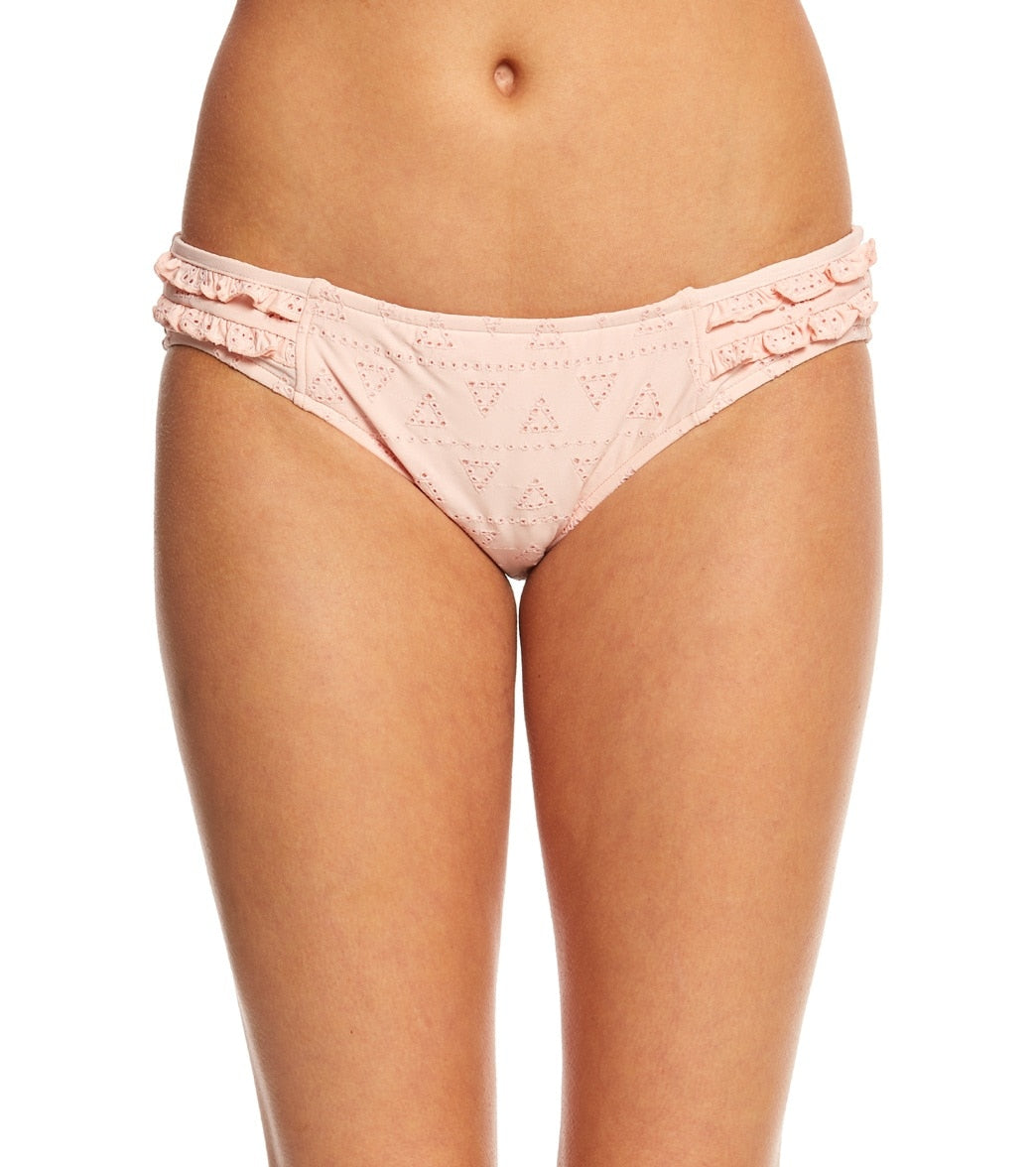 Seafolly Casablanca Lola Rae Hipster Bikini Bottom - Rose Pink 6 Elastane/Nylon/Polyester - Swimoutlet.com
