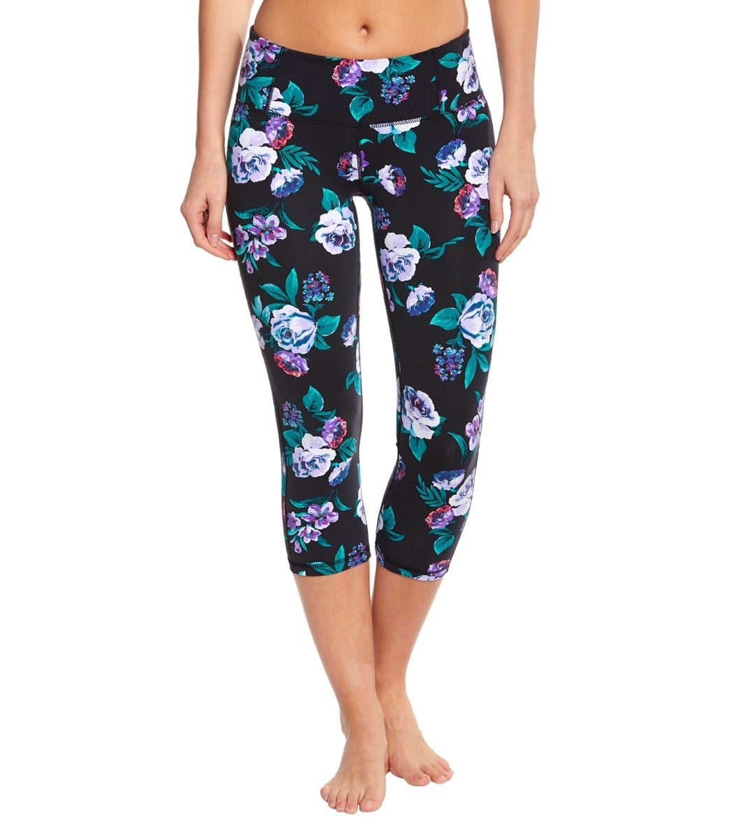 Body Glove Active Women's Floral Print Work It Capri Legging at ...