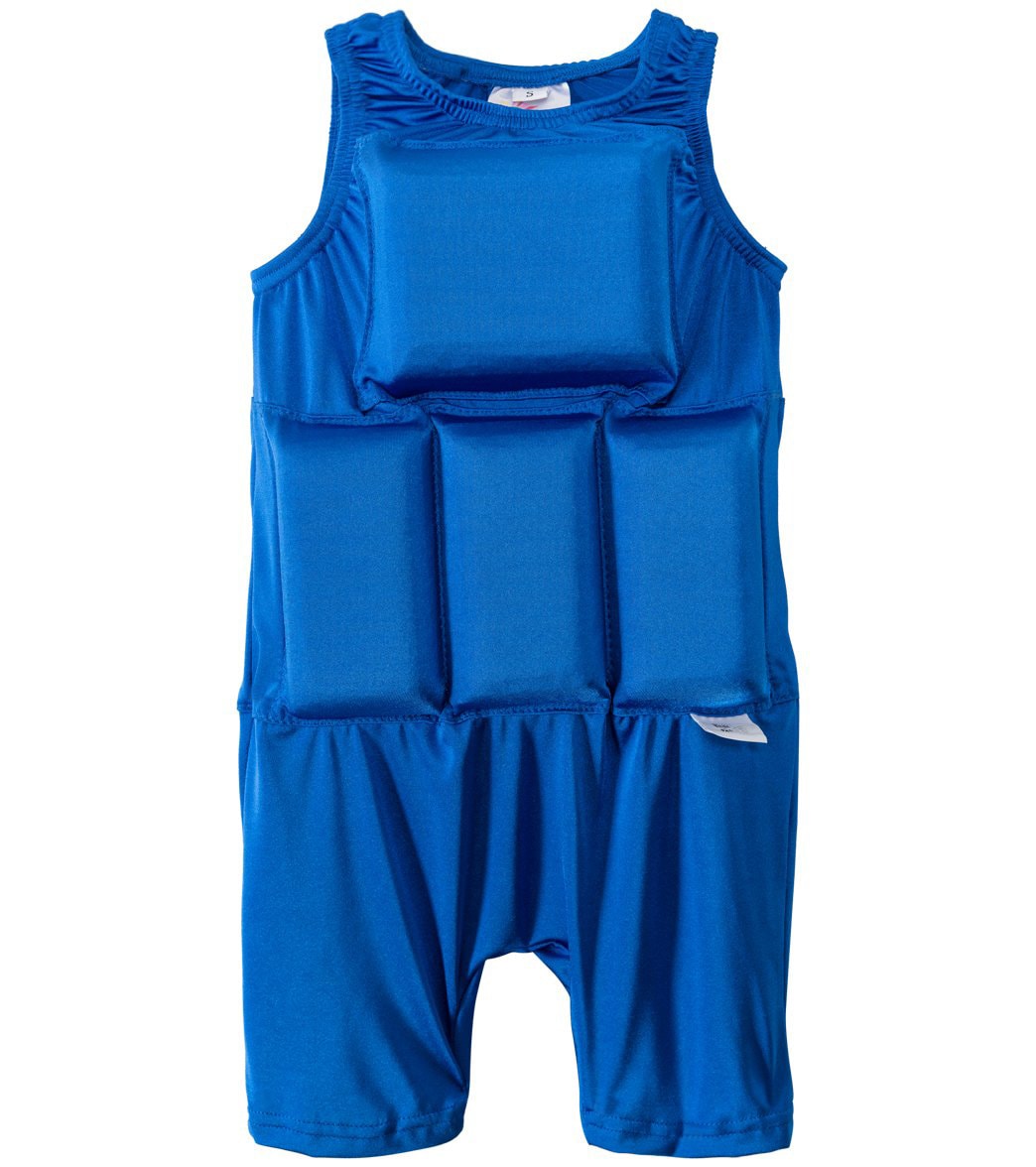 My Pool Pal Boys' Blue Floatation Swimsuit - Large 50-70Lbs Multi Color Polyester/Spandex - Swimoutlet.com