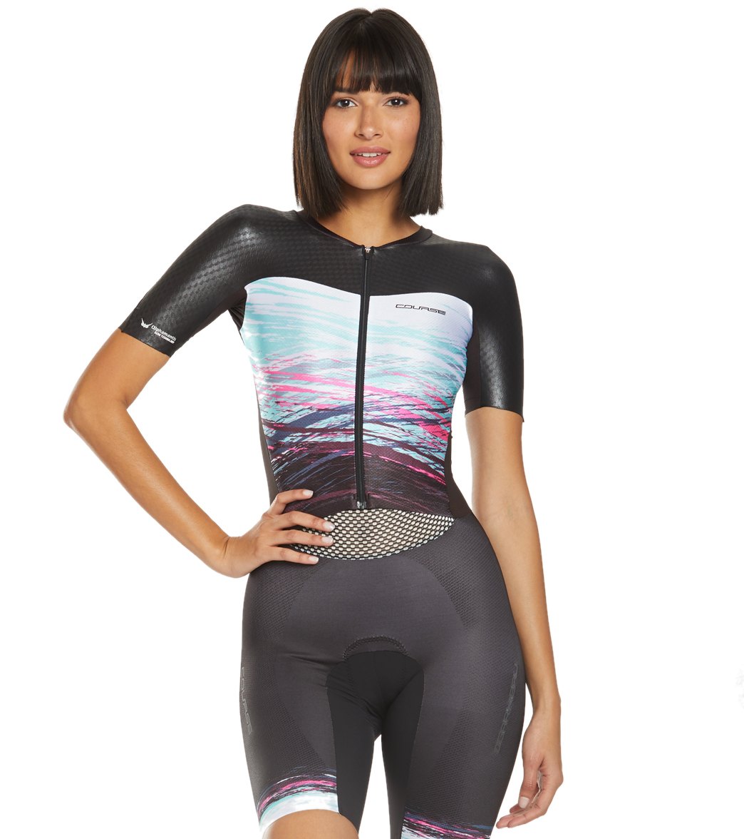 Louis Garneau Women's Tri Course Lgneer Suit - Swoosh Medium - Swimoutlet.com