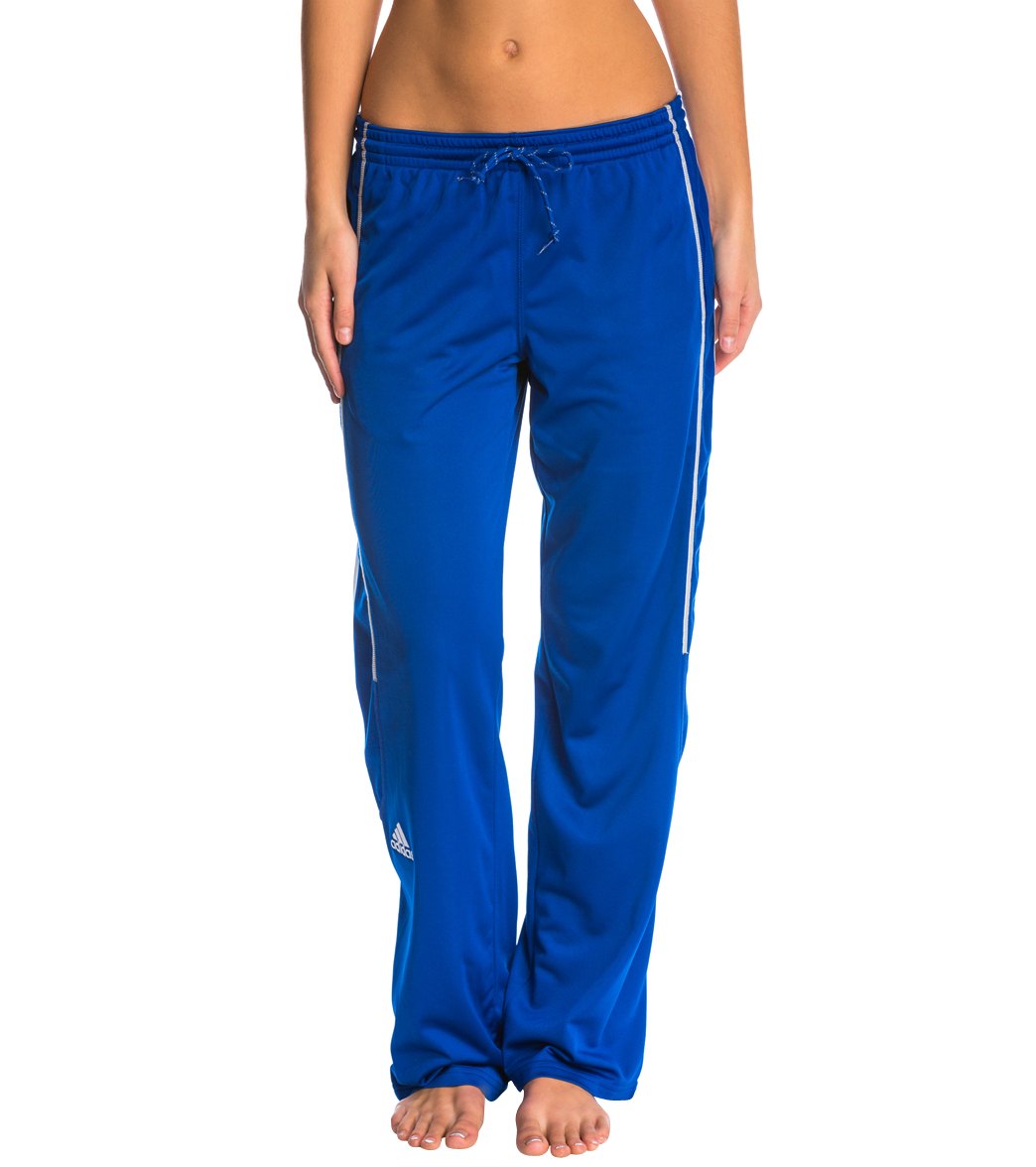 Adidas Women's Utility Warm Up Pants - Royal X-Small Polyester - Swimoutlet.com
