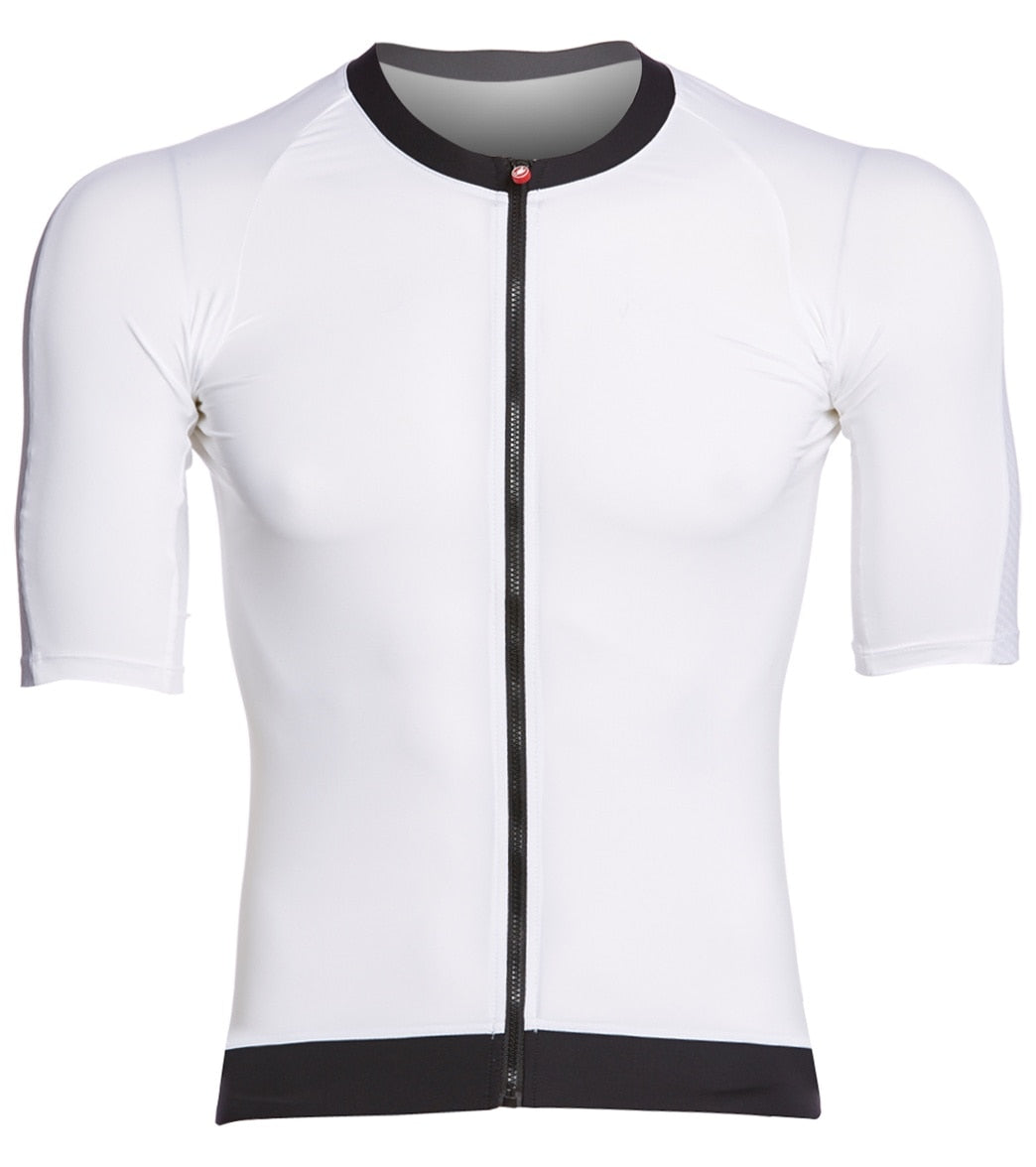 Castelli Men's T1: Stealth Tri Top 2 - White Small - Swimoutlet.com