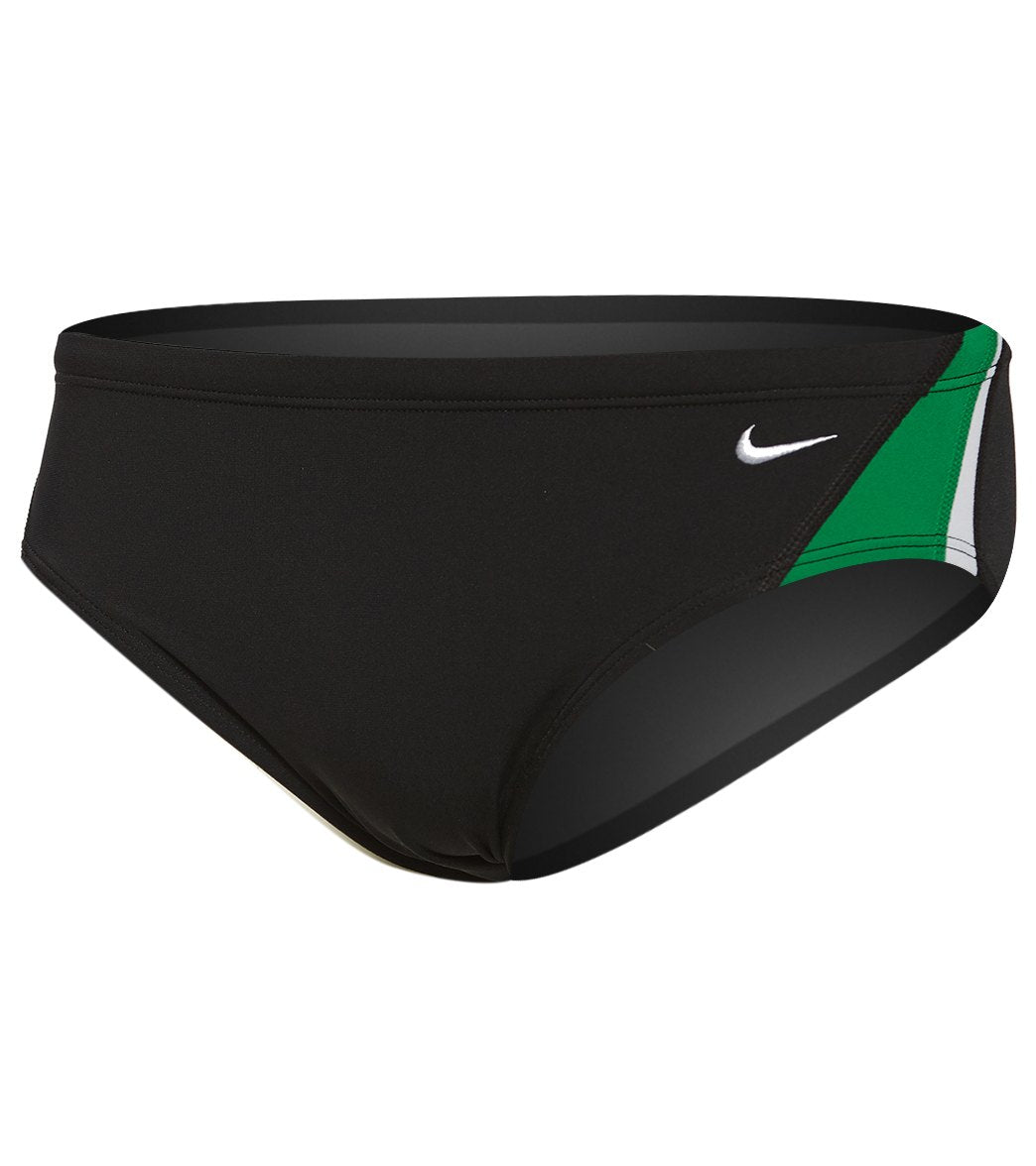Nike Men's Color Surge Brief Swimsuit - Court Green 26 Polyester/Pbt - Swimoutlet.com